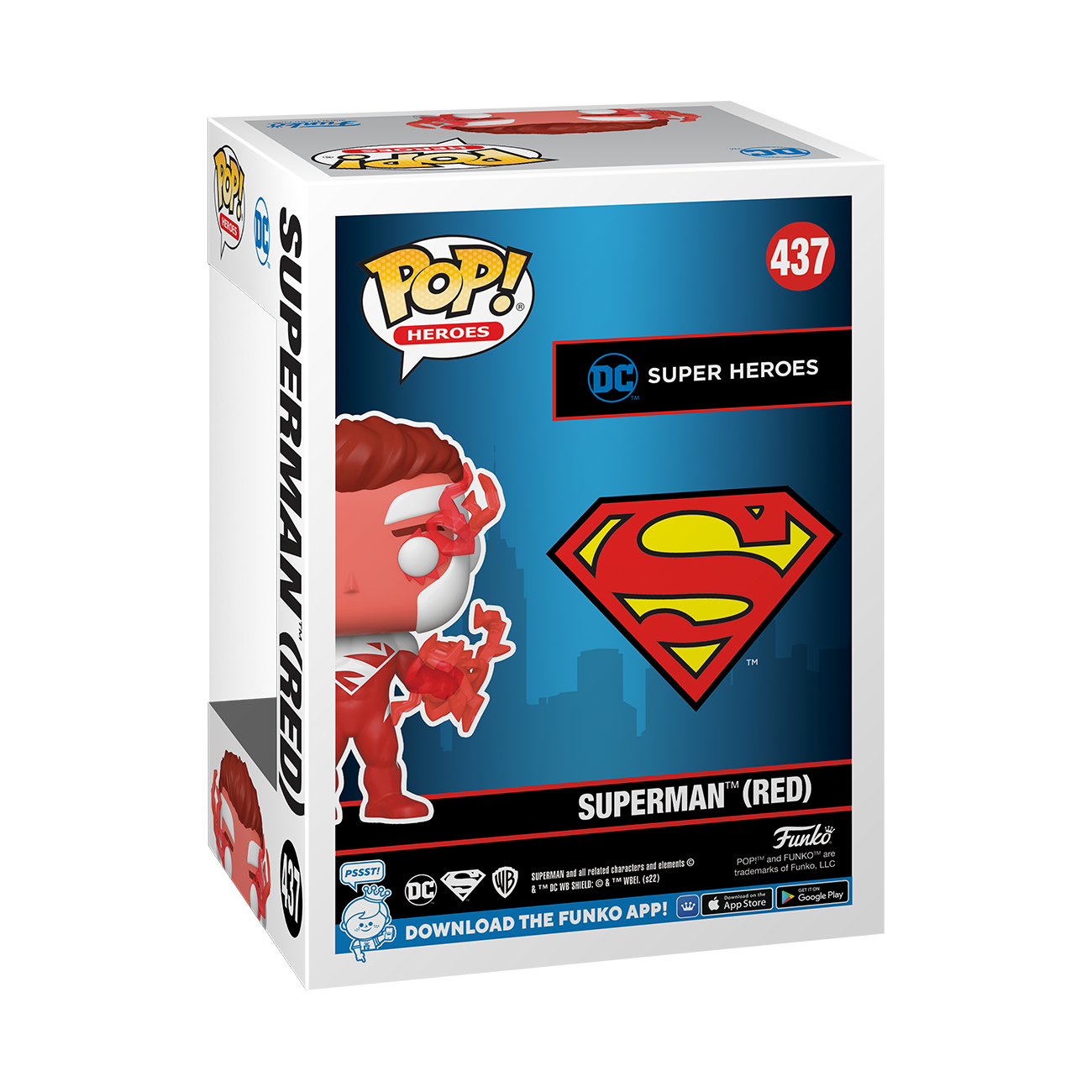 DC - Superman Red NYCC 2022 Fall Convention Exclusive Pop! Vinyl #437