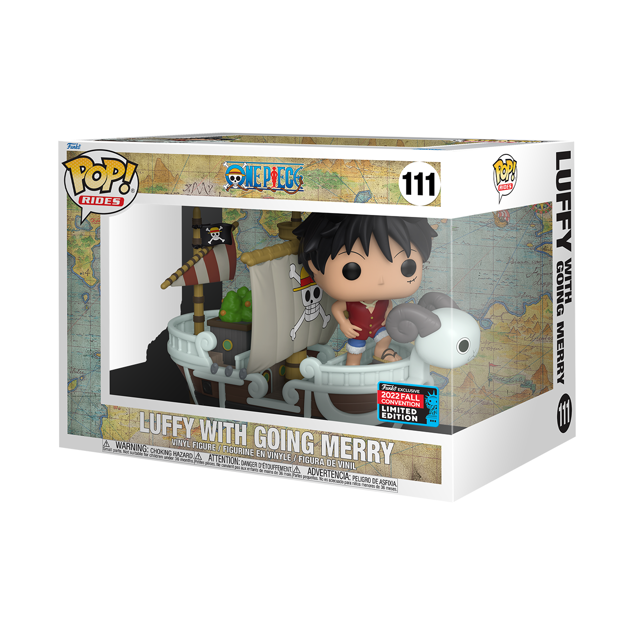 One Piece - Luffy with Going Merry NYCC 2022 Fall Convention Exclusive Pop! Ride #111
