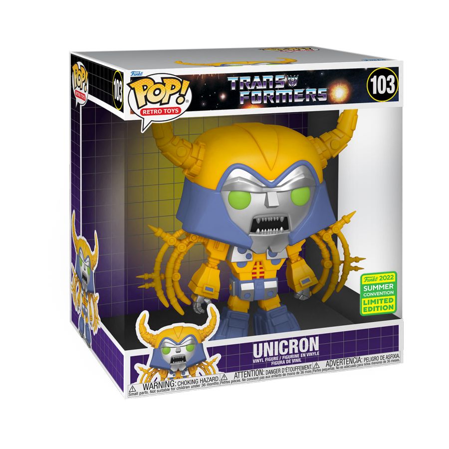 Transformers - Unicron SDCC 2022 Summer Convention Exclusive 10” Jumbo Pop! Vinyl