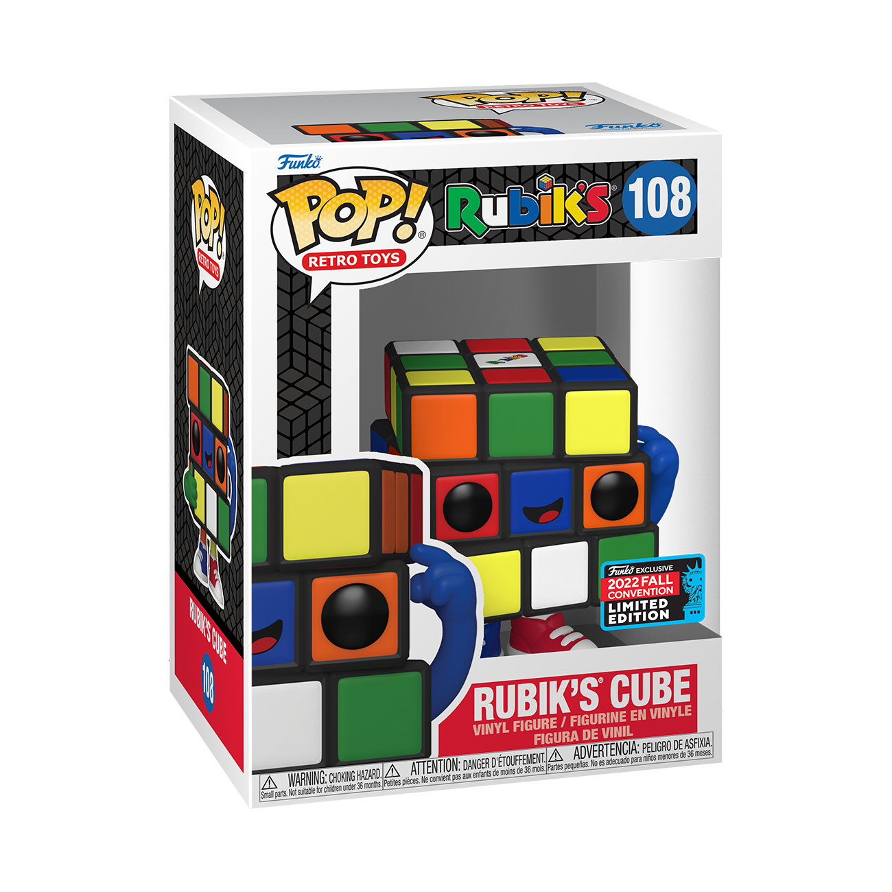 Retro Toys - Rubik’s Cube NYCC 2022 Fall Convention Exclusive Pop! Vinyl
