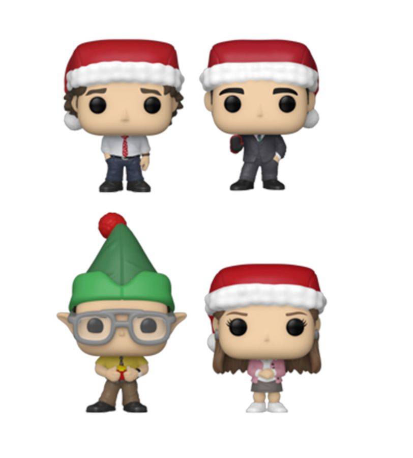 The Office - Holiday Tree Box US Exclusive Pocket Pop! Vinyl 4-Pack