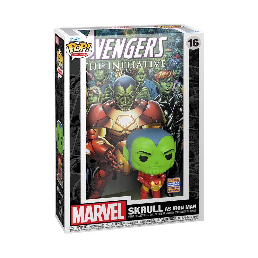 Marvel Comics - Iron Man Skrull Pop! Comic Cover Wonder Con 2023 Spring Convention Exclusive Pop! Vinyl