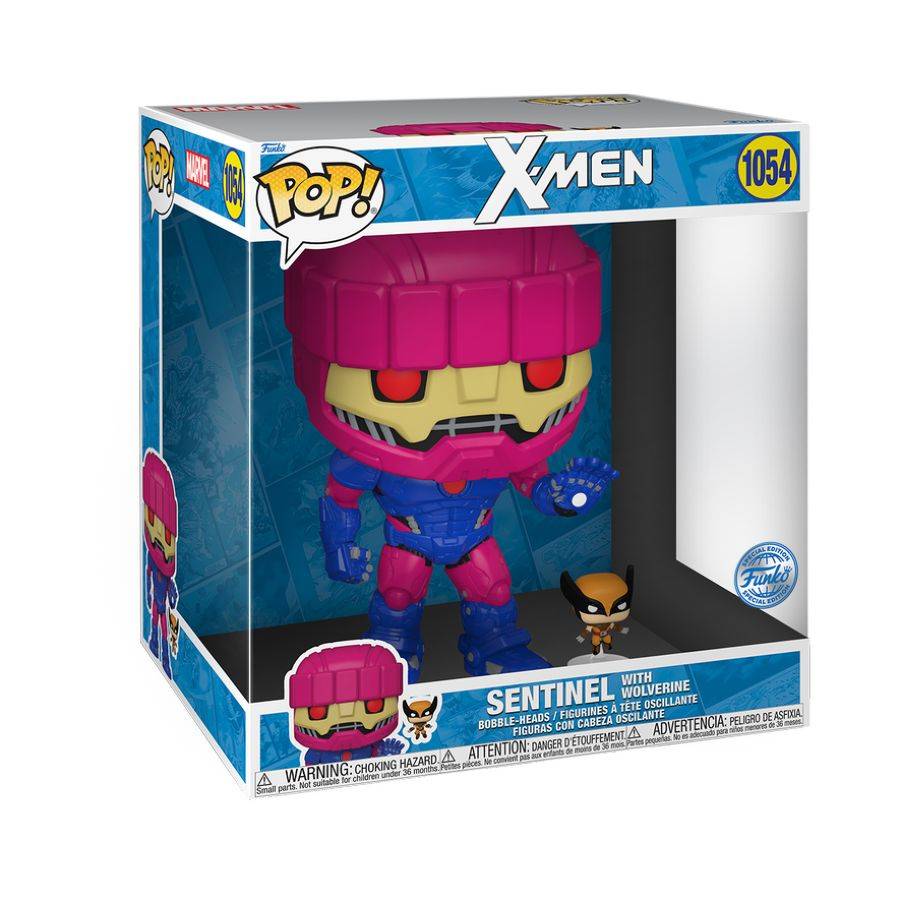 X-Men (comics) - Sentinel with Wolverine 10" Pop! Vinyl