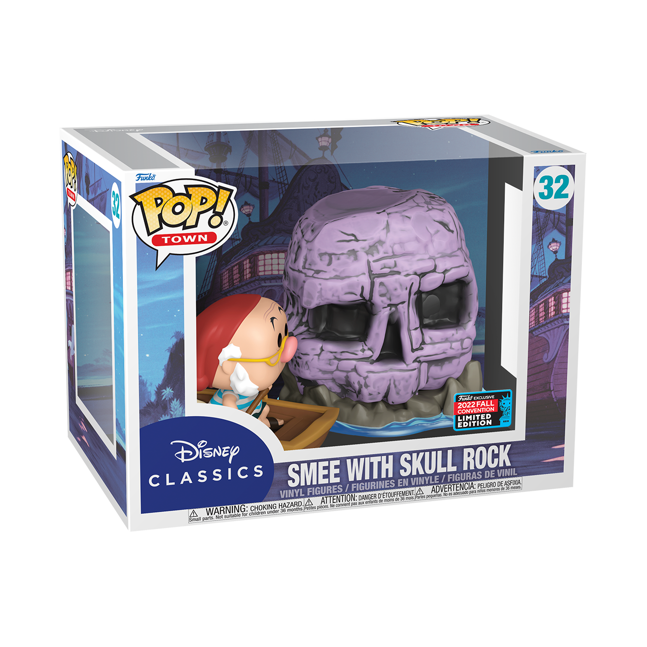 Peter Pan - Smee with Skull Rock NYCC 2022 Fall Convention Exclusive Pop! Town