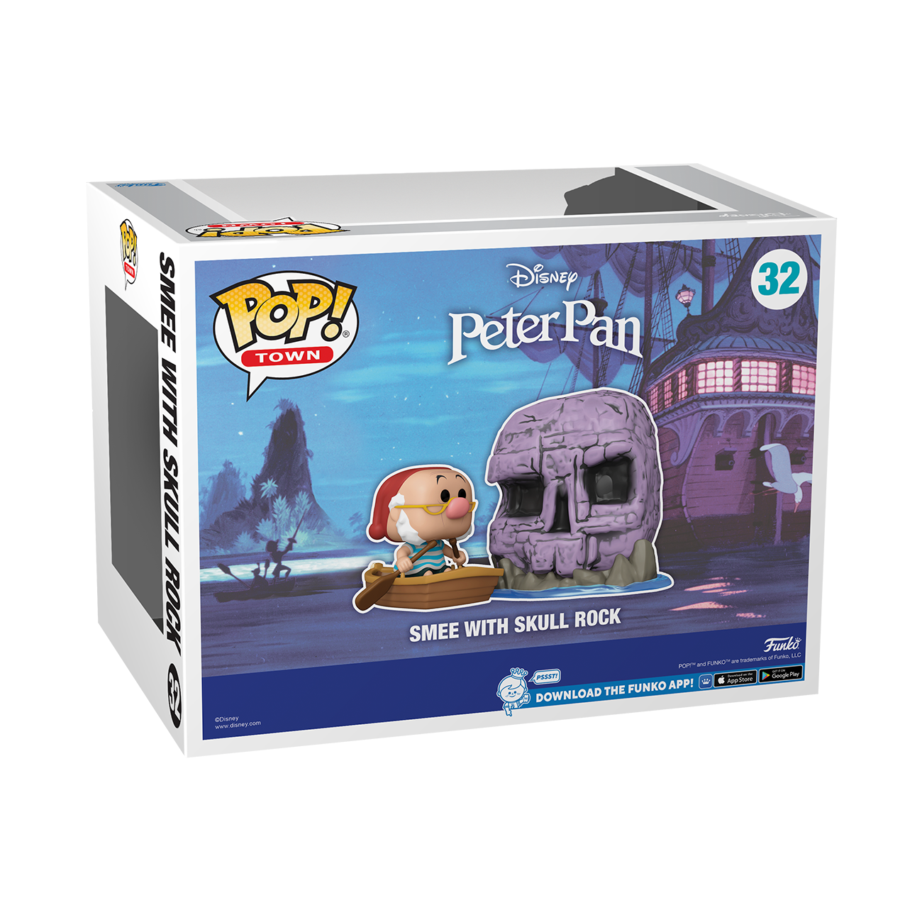 Peter Pan - Smee with Skull Rock NYCC 2022 Fall Convention Exclusive Pop! Town