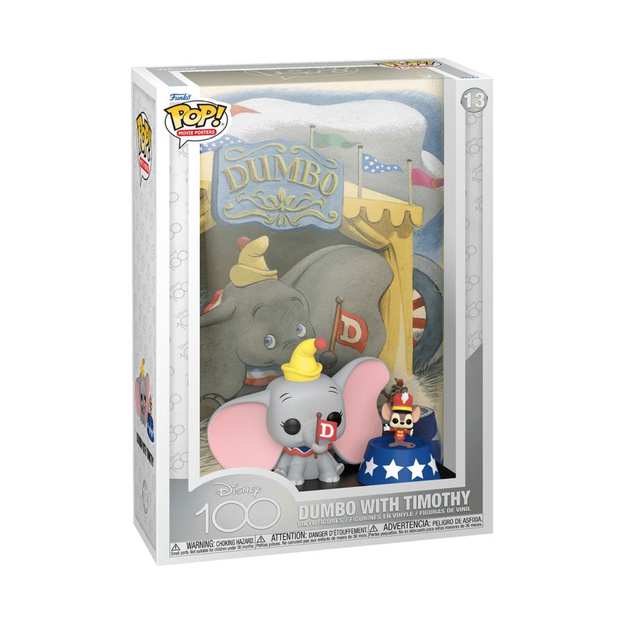 Disney 100th - Dumbo with Timothy Pop! Poster