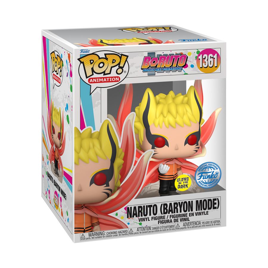 Boruto - Naruto Baryon Mode Glow 6" US Exclusive Pop! Vinyl