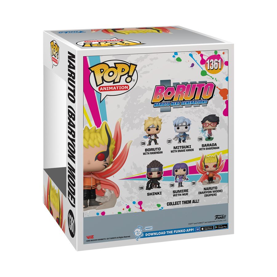 Boruto - Naruto Baryon Mode Glow 6" US Exclusive Pop! Vinyl