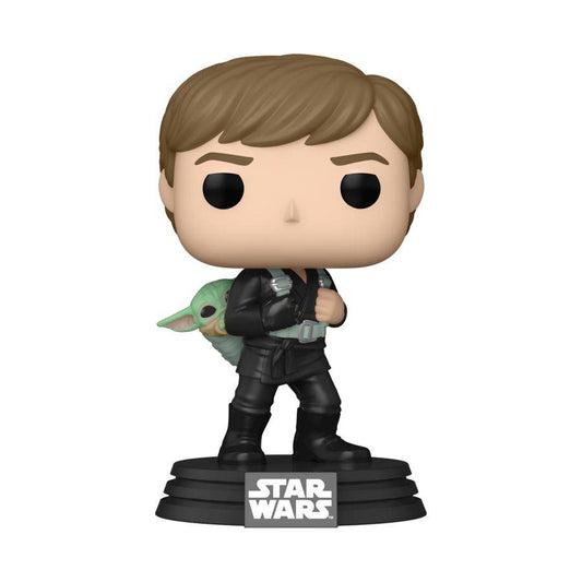 Star Wars: Book of Boba Fett - Luke Skywalker with Grogu Pop! Vinyl