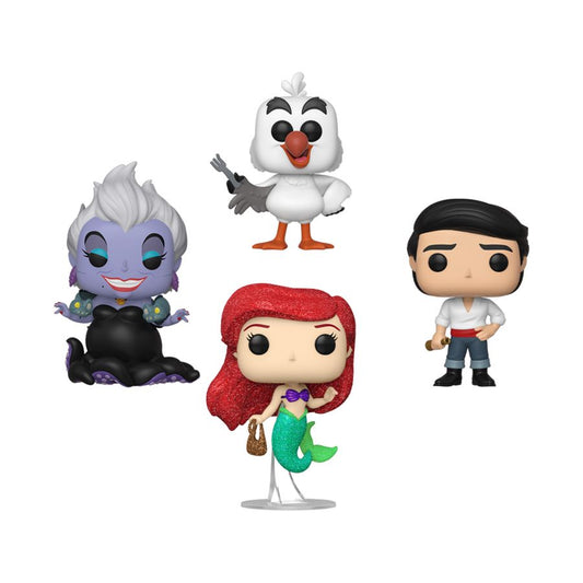 Little Mermaid (1989) - Ariel, Prince Eric, Scuttle & Ursula US Exclusive Pop! Vinyl 4 Pack