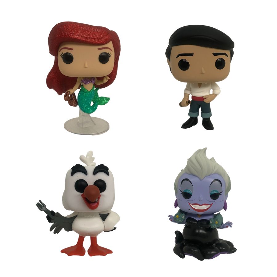 Little Mermaid (1989) - Ariel, Prince Eric, Scuttle & Ursula US Exclusive Pop! Vinyl 4 Pack