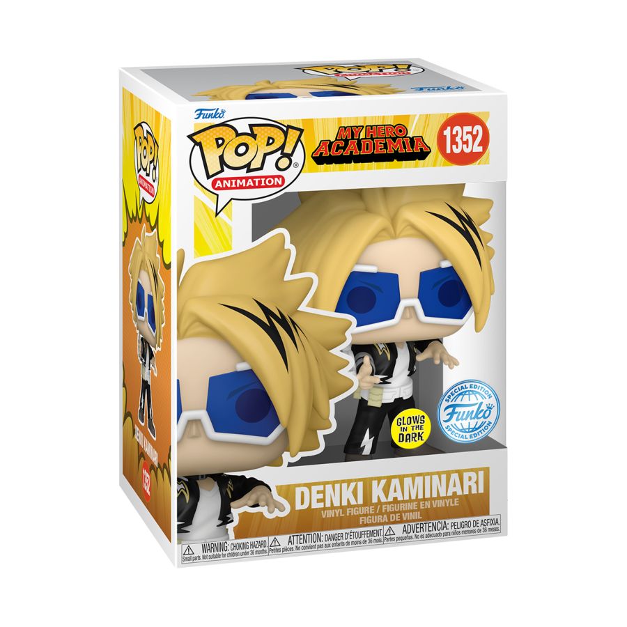 My Hero Academia - Denki Kaminari US Exclusive Glow Pop! Vinyl