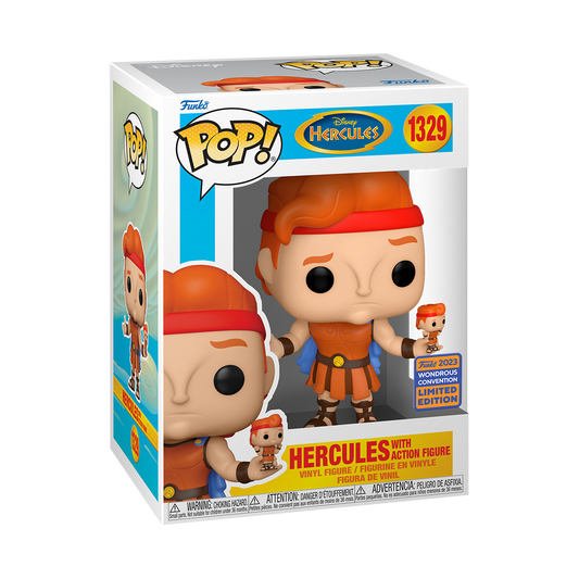 Hercules - Hercules with Action Figure Disney Pop! Vinyl Wonder Con 2023 Spring Convention Exclusive