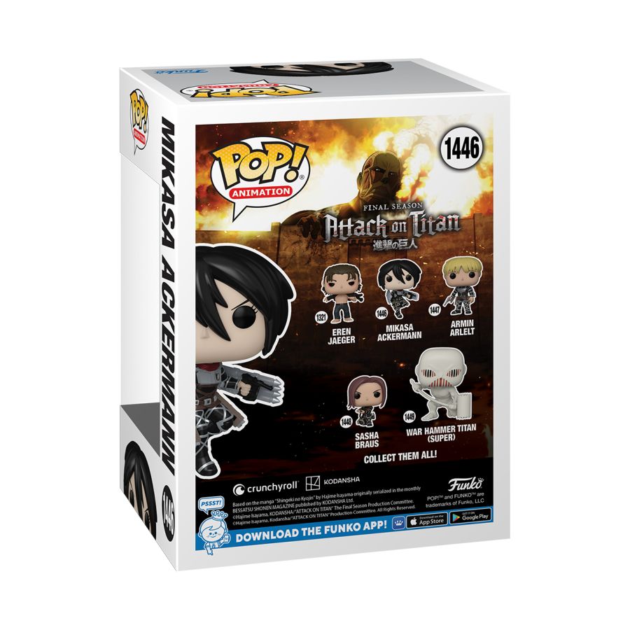 Attack on Titan - Mikasa Ackerman US Exclusive Metallic Pop! Vinyl