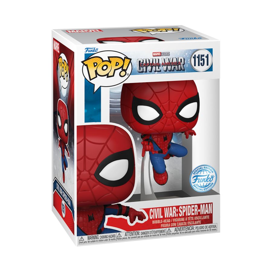 Captain America: Civil War - Spider-Man US Exclusive Build-A-Scene Pop! Vinyl