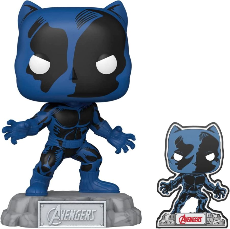 Marvel Comics - Black Panther Avengers 60th US Exclusive Pop! Vinyl with Pin