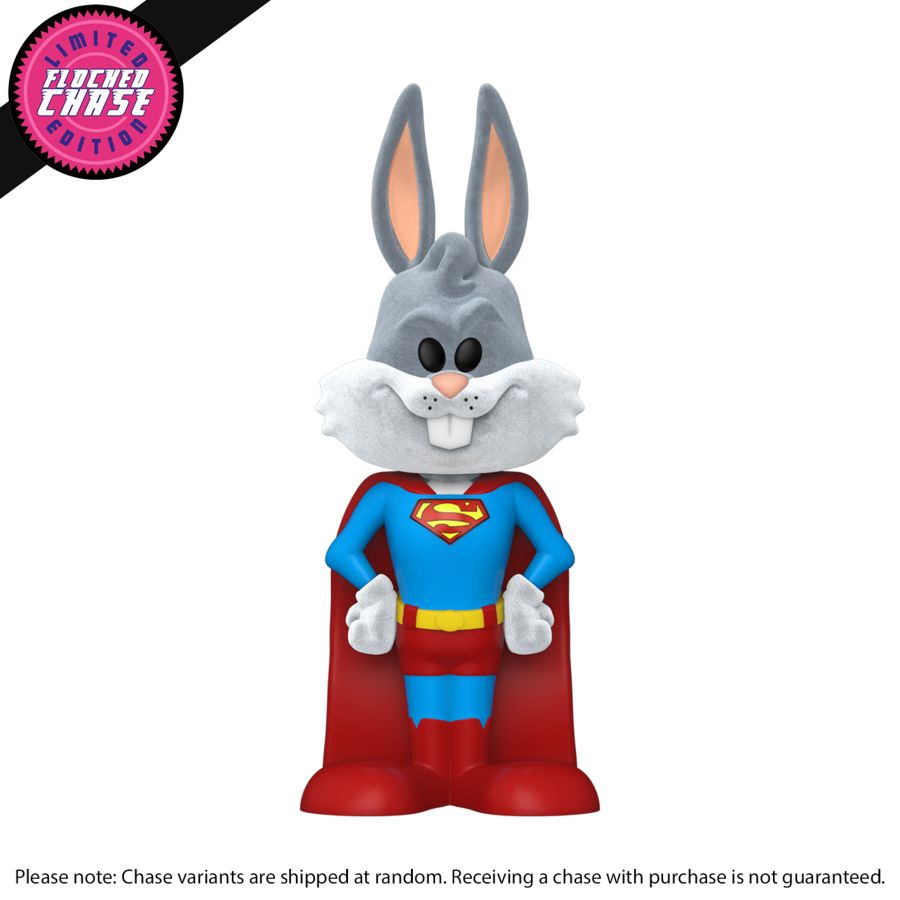 Warner Bros 100th Anniversary - Bugs Bunny as Superman Vinyl Soda Wonder Con 2023 Spring Convention Exclusive