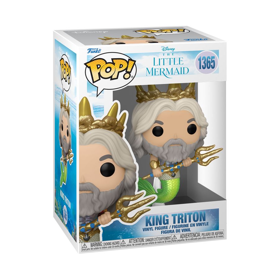 Little Mermaid (2023) - King Triton Pop! Vinyl