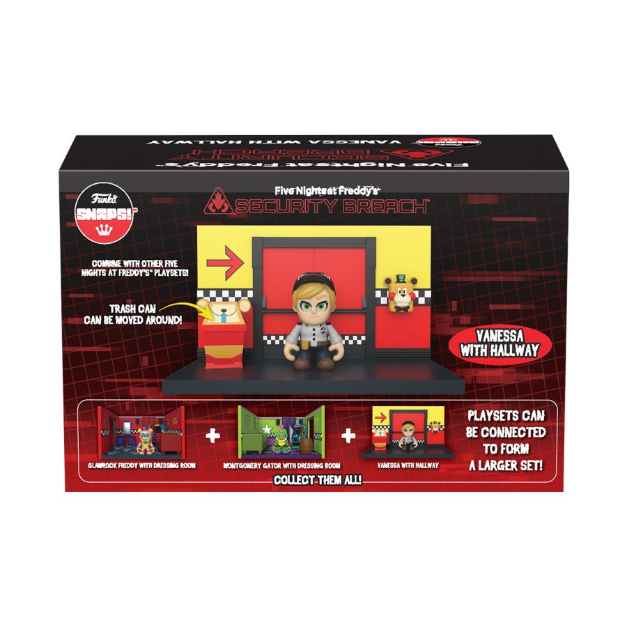 Five Nights at Freddy's: Security Breach - Hallway add-on with Vanessa Snap Playset