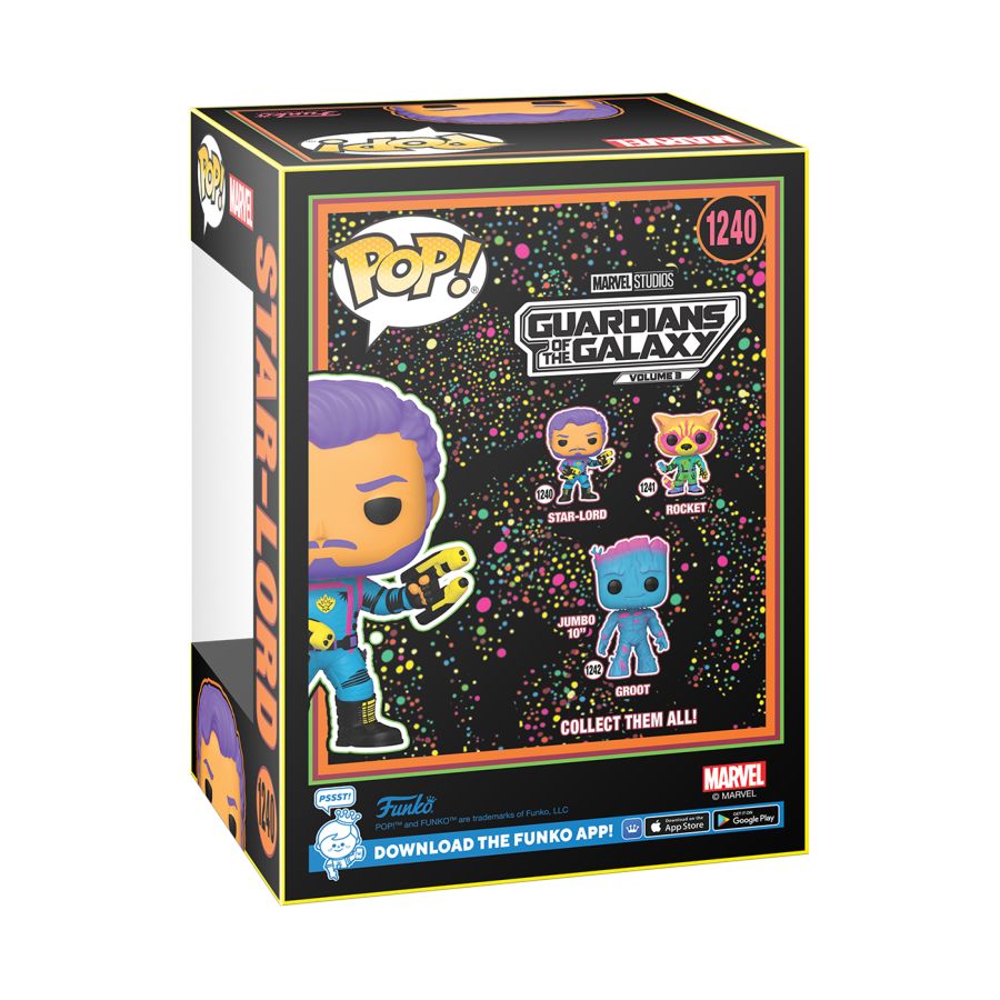 GotG 3 - Star-Lord US Exclusive Blacklight Pop! Vinyl