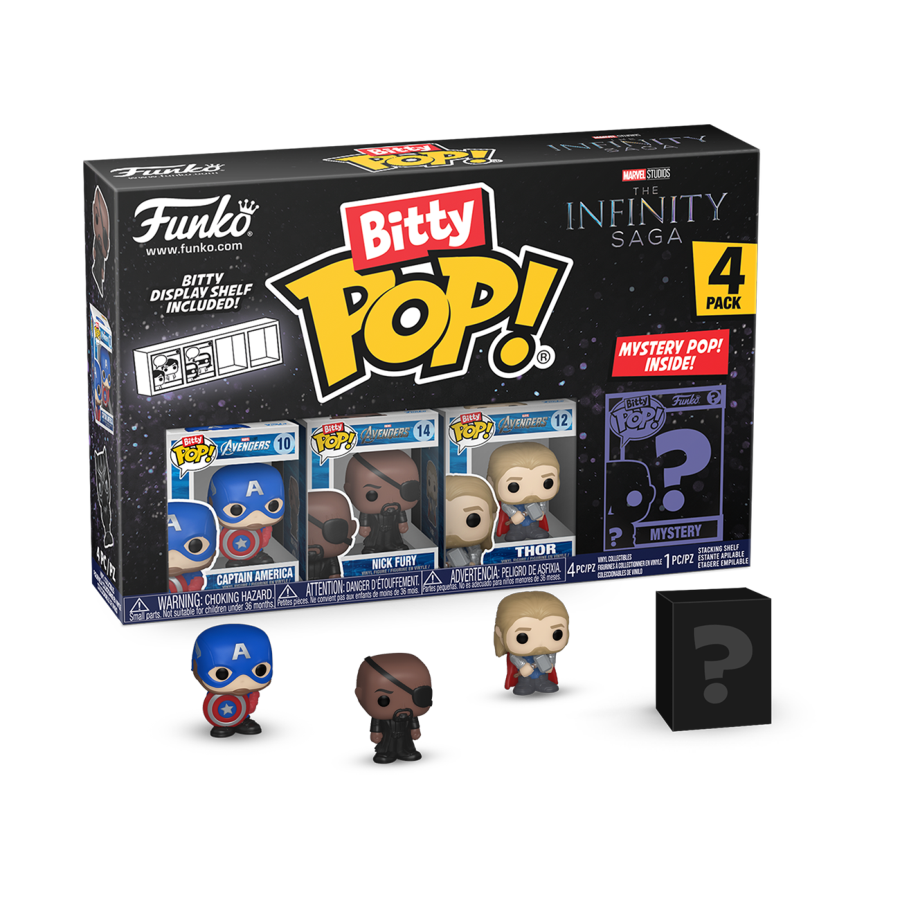 Marvel Comics - Captain America Bitty Pop! 4-Pack