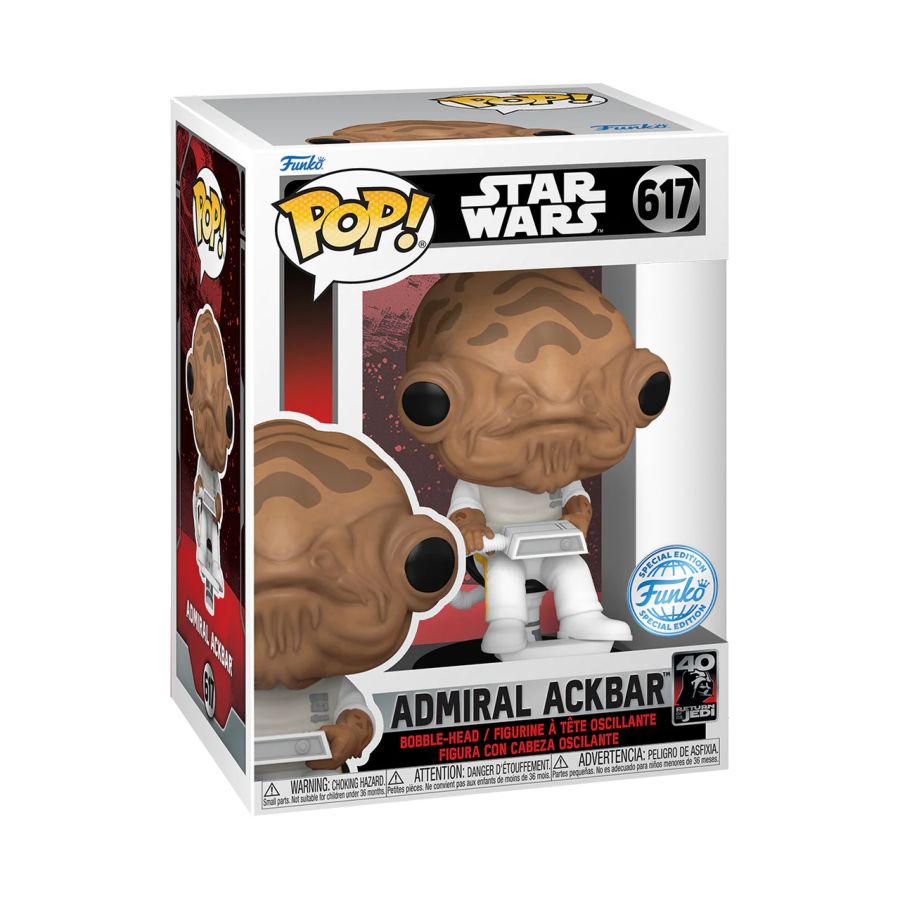 Star Wars - Admiral Ackbar with Chair US Exclusive Pop! Vinyl