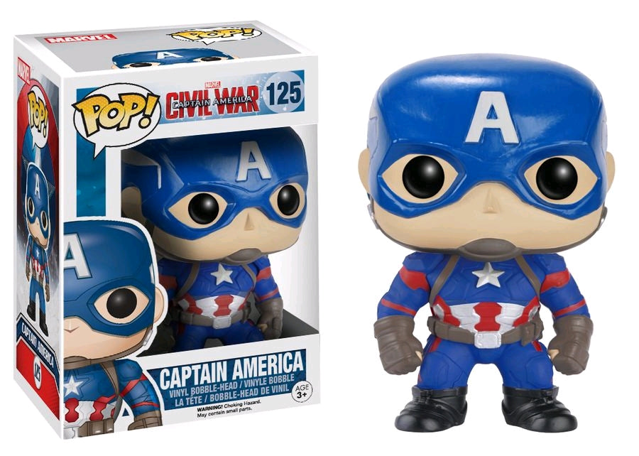 Captain America 3: Civil War - Captain America Pop! Vinyl - Ozzie Collectables