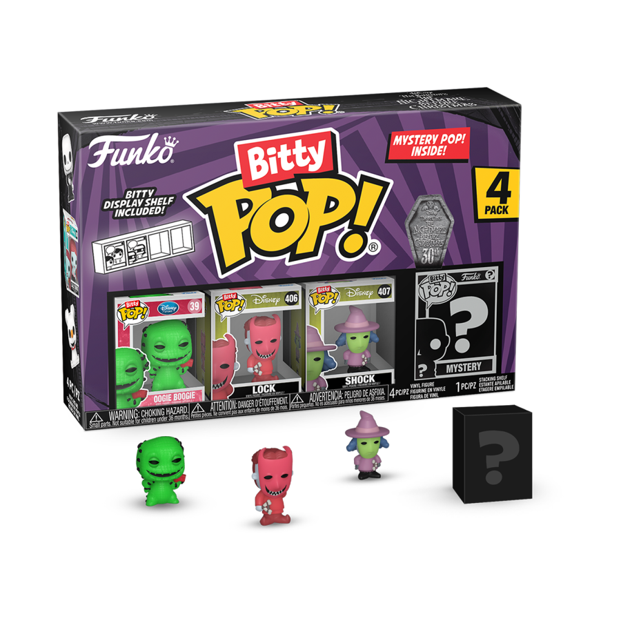 The Nightamre Before Christmas - Oogie Boogie Bitty Pop! 4-Pack