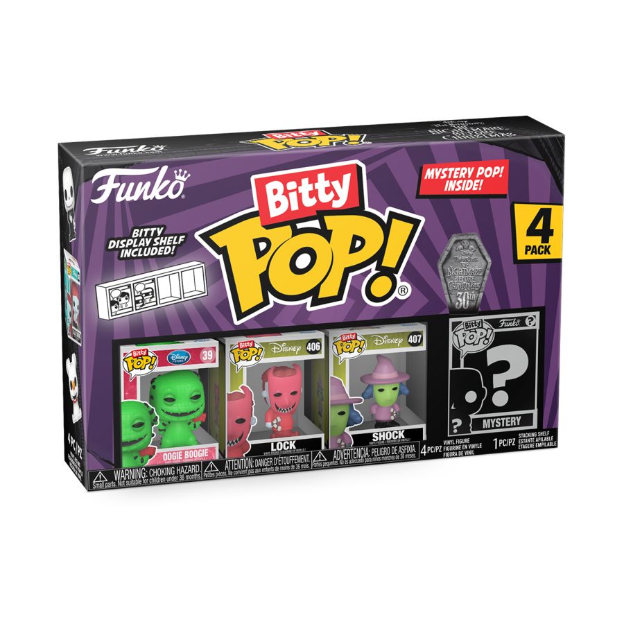 The Nightamre Before Christmas - Oogie Boogie Bitty Pop! 4-Pack
