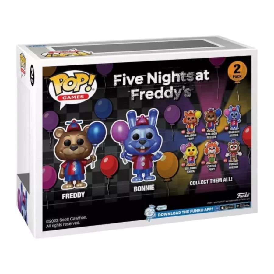 Five Nights At Freddy's - Bonnie & Freddy US Exclusive Metallic Pop! 2-Pack