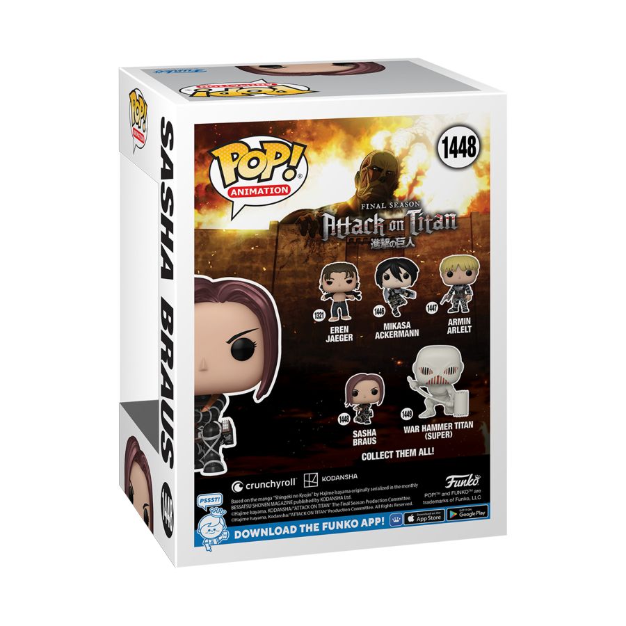 Attack on Titan - Sasha Braus US Exclusive Metallic Pop! Vinyl