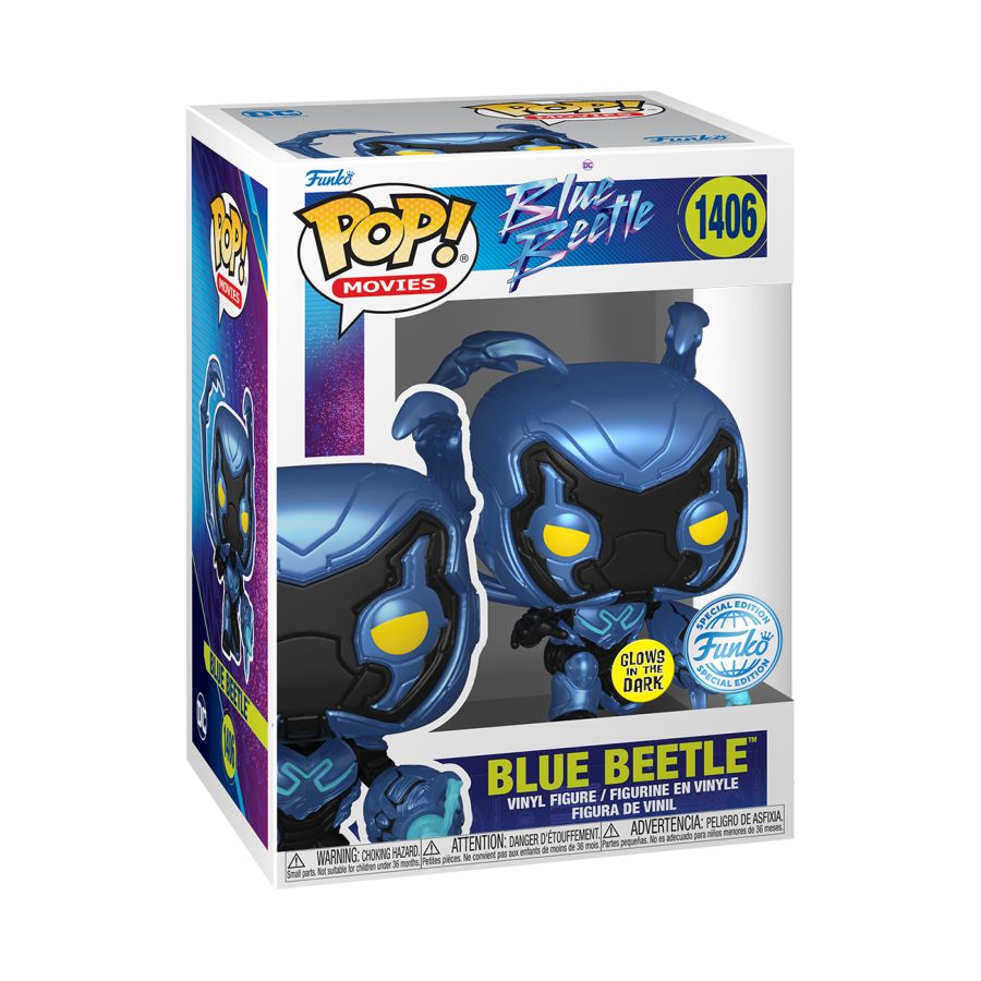 Blue Beetle (2023) - Blue Beetle Glow US Exclusive Pop! Vinyl
