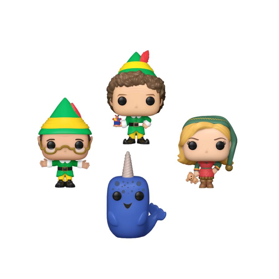 Elf - Tree Holiday US Exclusive Pocket Pop! 4-Pack Box Set