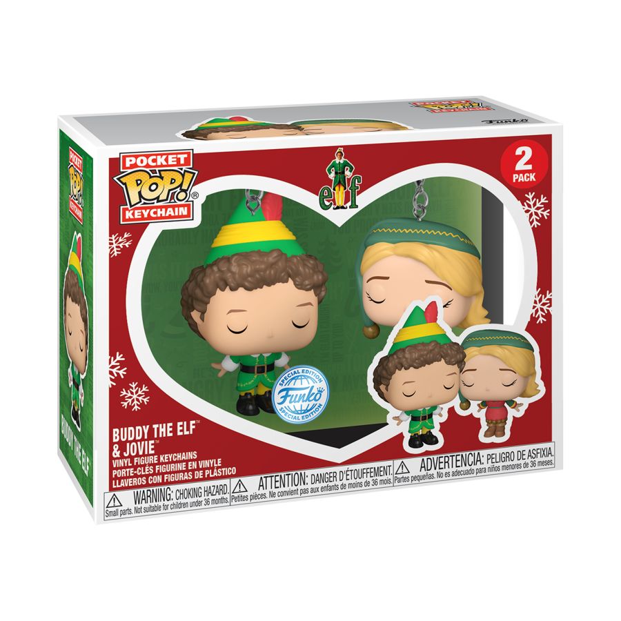 Elf - Buddy & Jovie US Exclusive Pop! Keychain 2-Pack