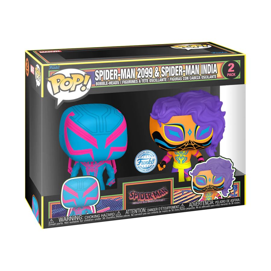 Spider-Man: Across the Spider-Verse - Spider-Man 2099 & Spider-Man India US Exc Pop! 2-Pack