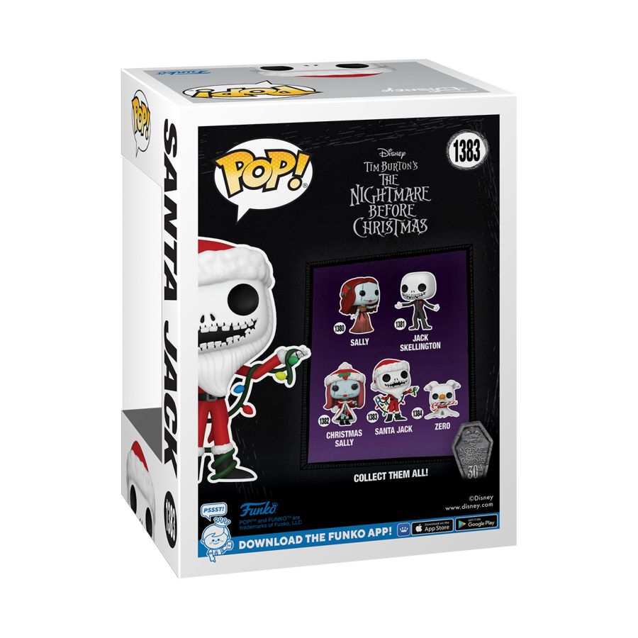 The Nightmare Before Christmas 30th Anniversary - Santa Jack US Exclusive Glow Pop! Vinyl
