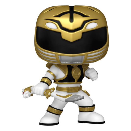 Power Rangers 30th Anniversary - White Ranger with Sword US Exclusive Pop! Vinyl