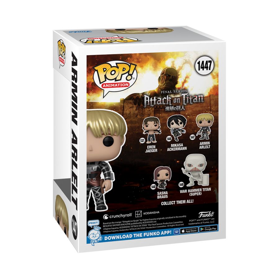 Attack on Titan - Armin Arlert US Exclusive Metallic Pop! Vinyl