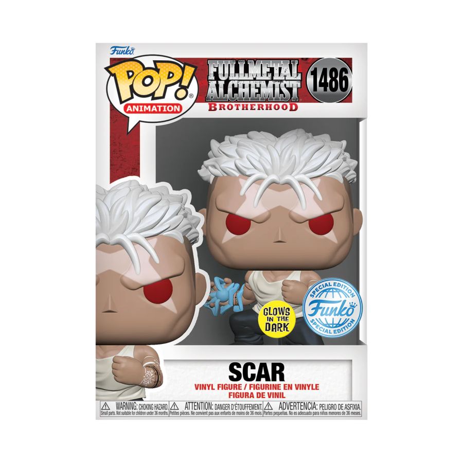 Fullmetal Alchemist: Brotherhood - Scar US Exclusive Glow Pop! Vinyl