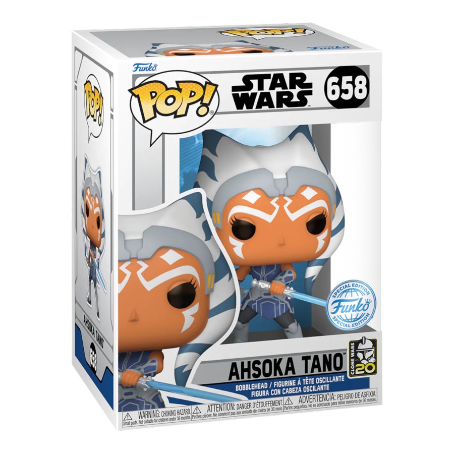 Star Wars: Clone Wars - Ahsoka Tano 20th Anniversary US Exclusive Pop! Vinyl