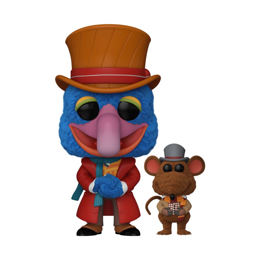 The Muppet's Christmas Carol - Gonzo with Rizzo US Exclusive Flocked Pop! Vinyl
