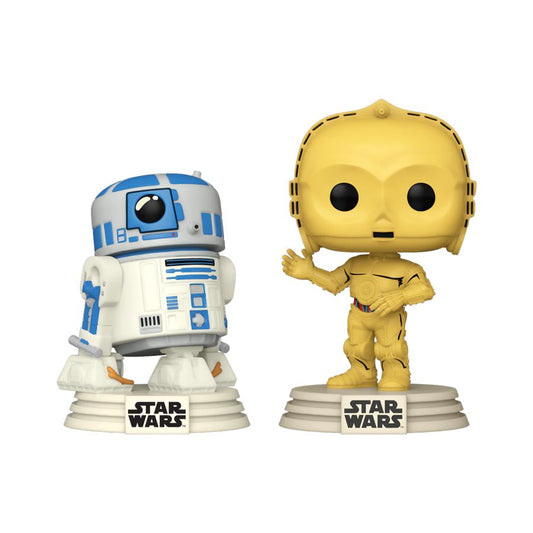 Star Wars: D100 - R2-D2 & C-3PO Retro Reimagined US Exclusive Pop! 2-Pack