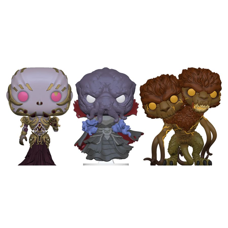 Dungeons & Dragons - Vecna, Mind Flayer & Demogorgon US Exclusive Pop! Vinyl 3-Pack