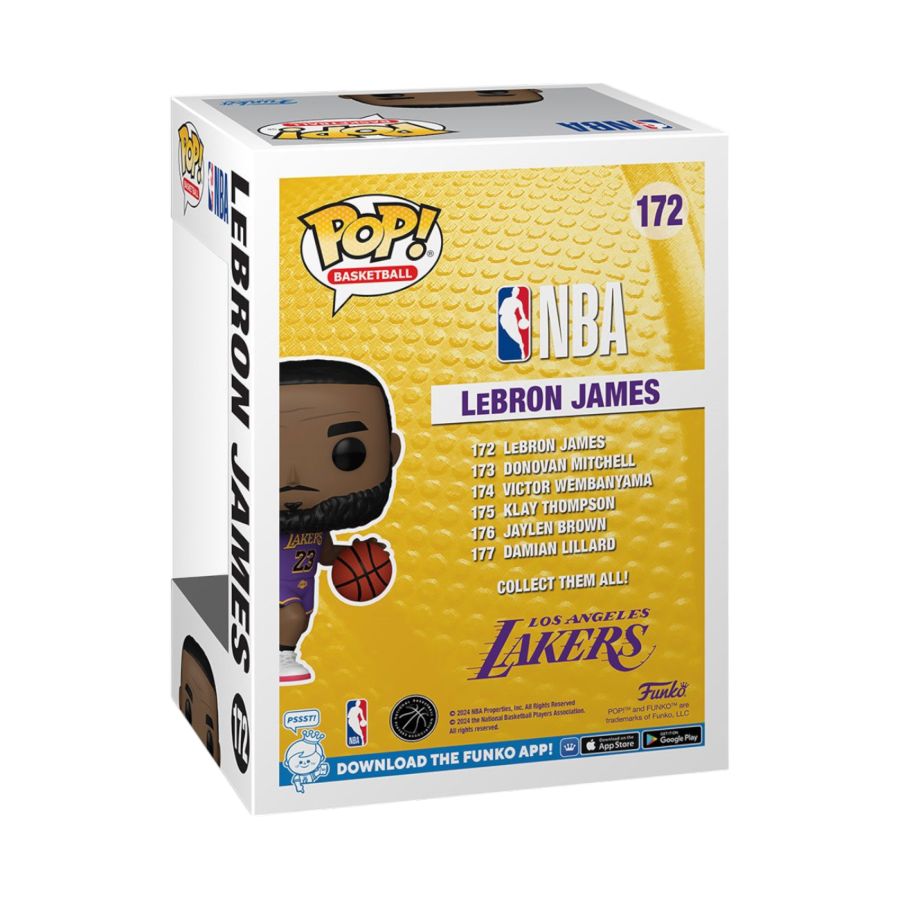 NBA: Lakers - LeBron James (Purple Uniform #23) Pop! Vinyl