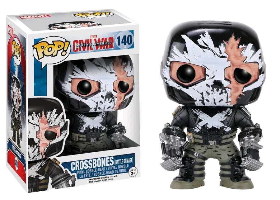 Captain America 3: Civil War - Crossbones Cracked Mask US Exclusive Pop! Vinyl - Ozzie Collectables