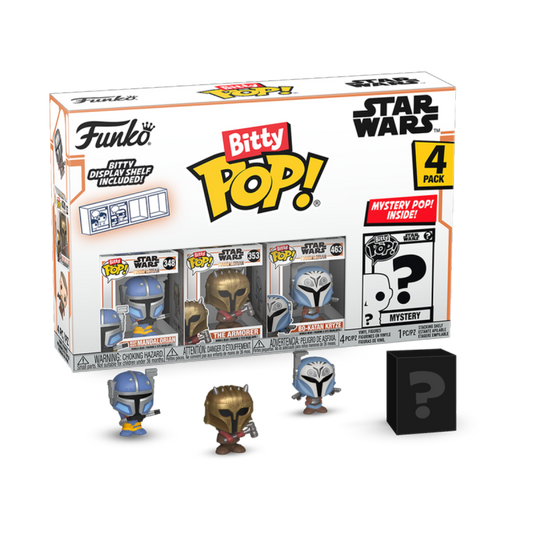 Star Wars: The Mandalorian - Heavy Mandalorian Bitty Pop! 4-Pack