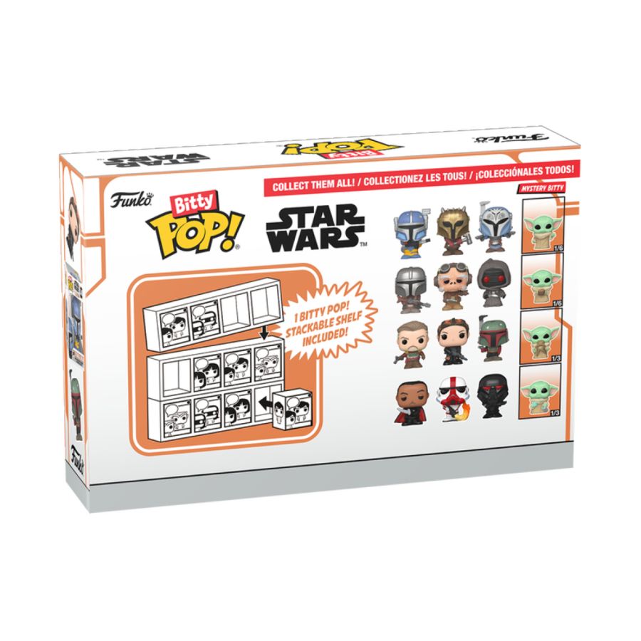 Star Wars: The Mandalorian - Heavy Mandalorian Bitty Pop! 4-Pack