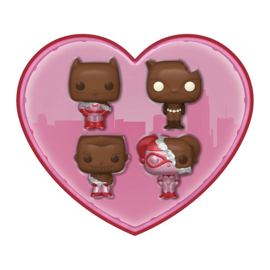 DC Comics: Valentines 2024 - Pocket Pop Heart Box 4-Pack