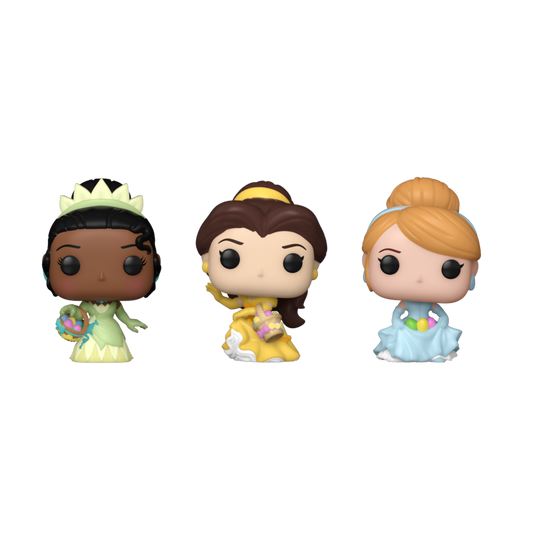 Disney - Cinderella, Belle, Tiana Carrot Pocket Pop! 3-Pack