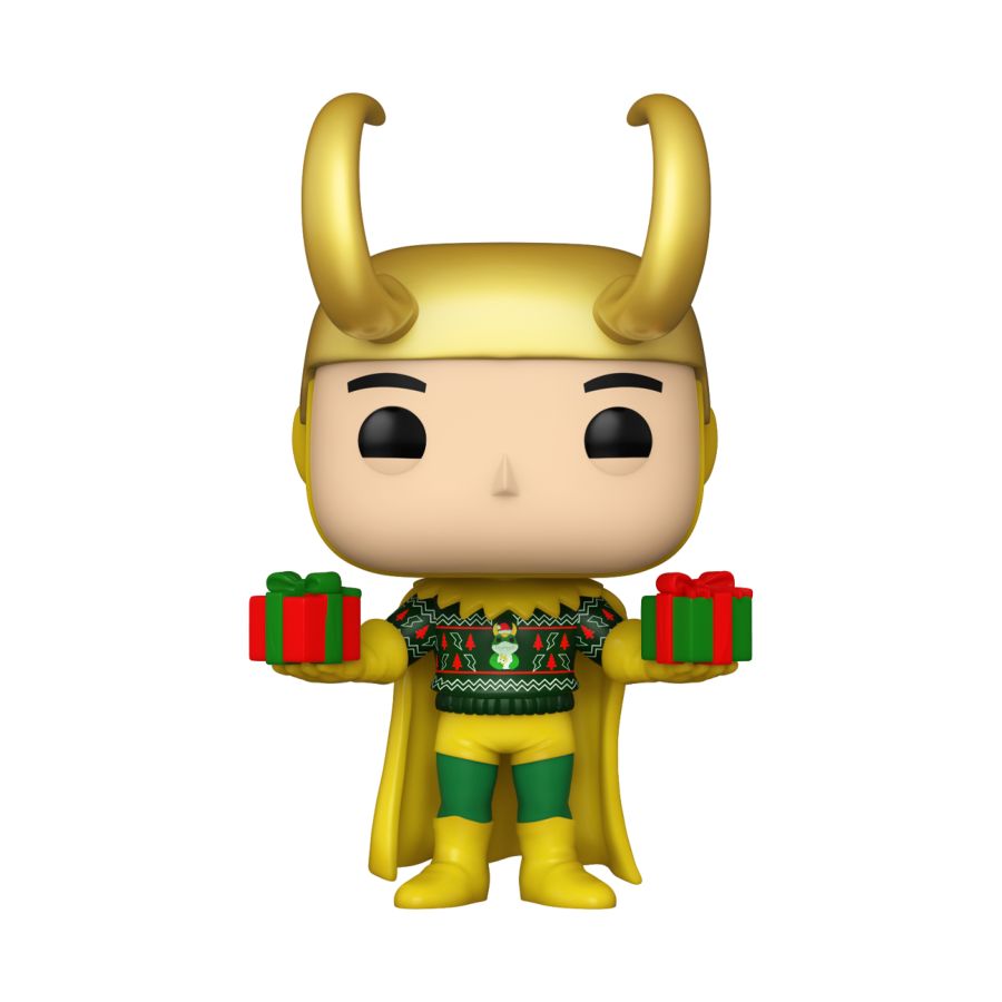 Marvel Comics - Loki with Sweater Holiday US Exclusive Metallic Pop! Vinyl